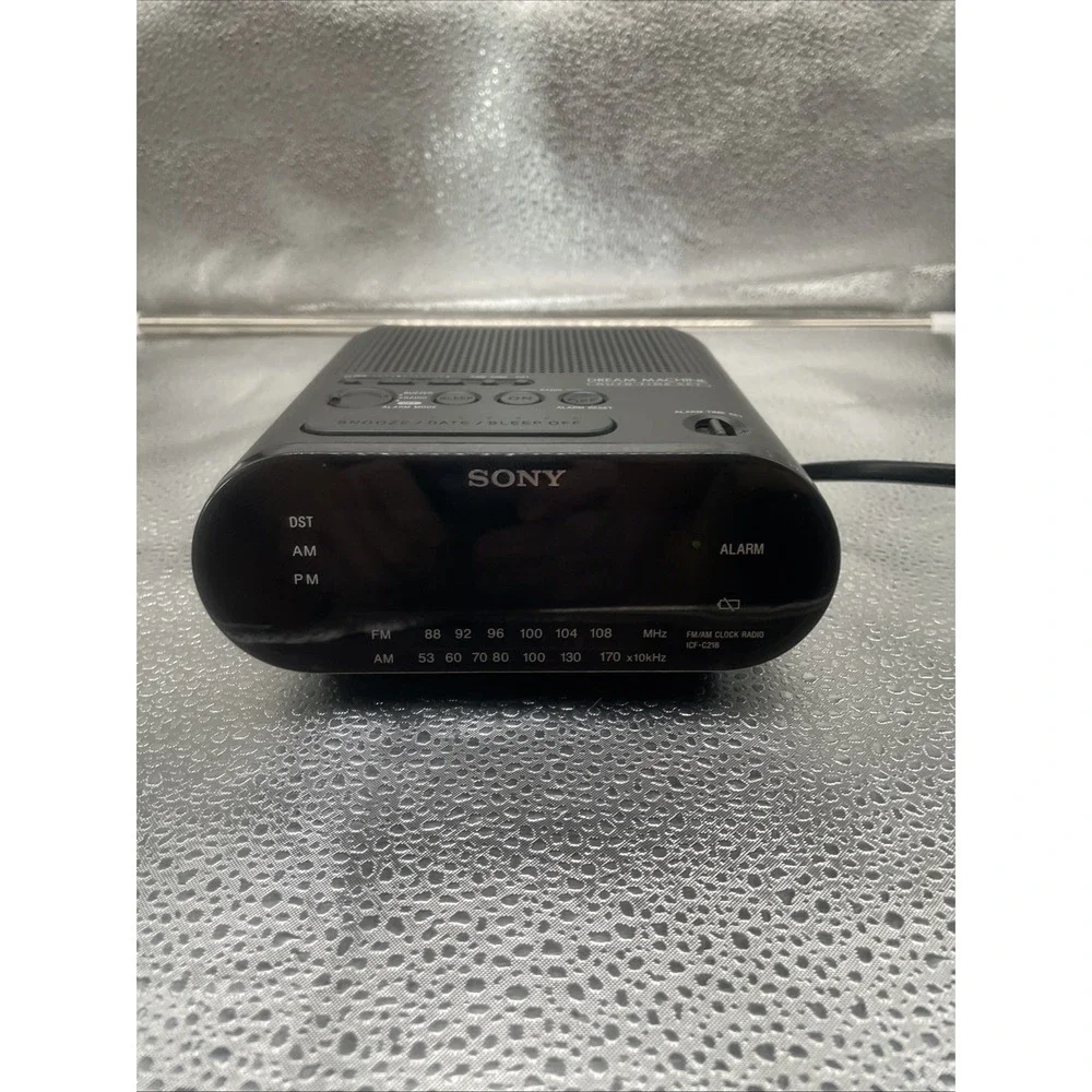 Sony Dream Machine AM/FM Radio LED Alarm Clock ICF-C218  - TESTED